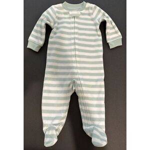 Amazon Essentials Green Striped Footed One Piece Size 6M NWOT